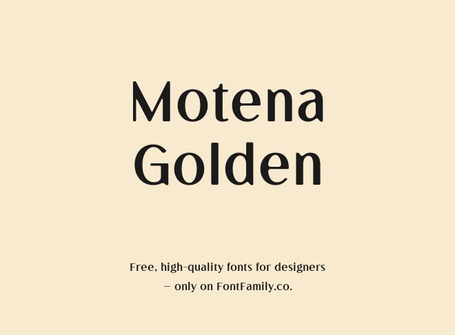 Motena Golden Font