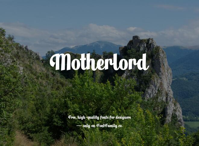 Motherlord Font
