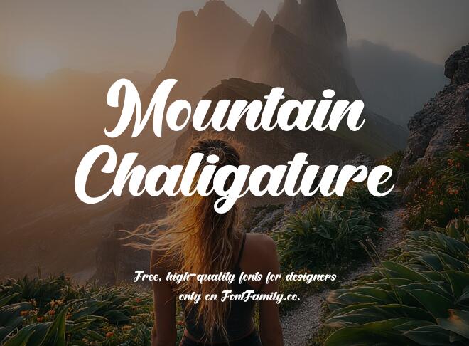 Mountain Chaligature Font