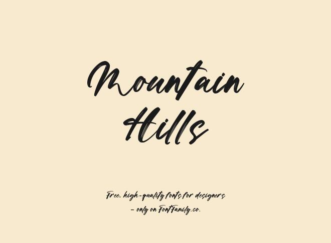 Mountain Hills Font