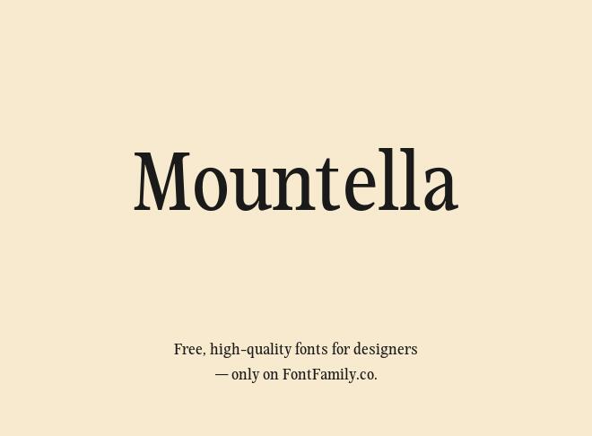 Mountella Font