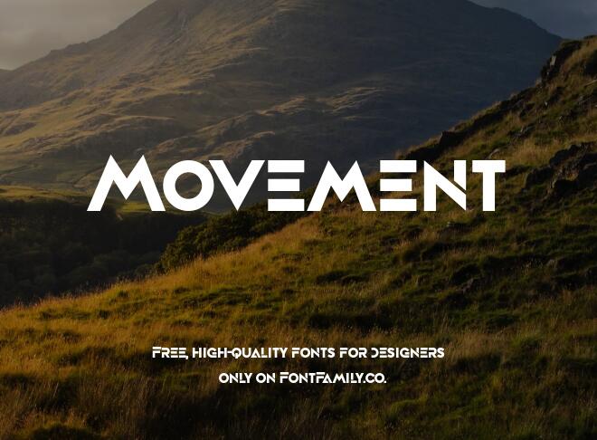 Movement Font