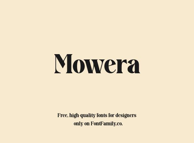 Mowera Font