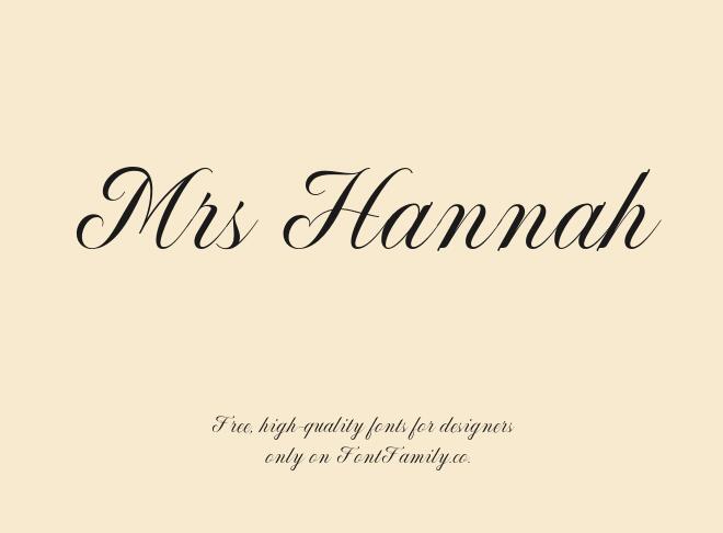 Mrs Hannah Font