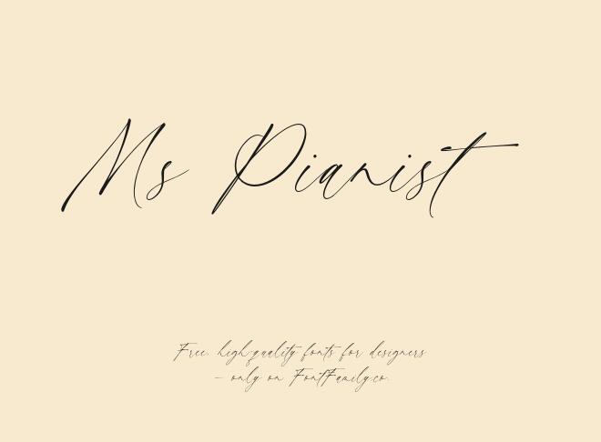 Ms Pianist Font