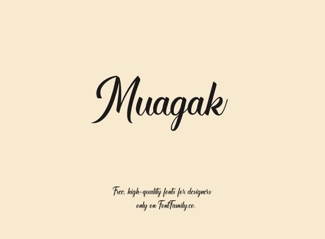 Muagak Font