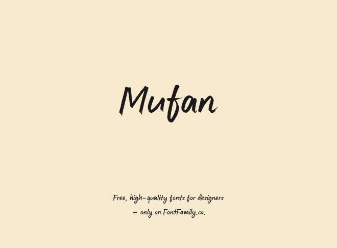 Mufan Font