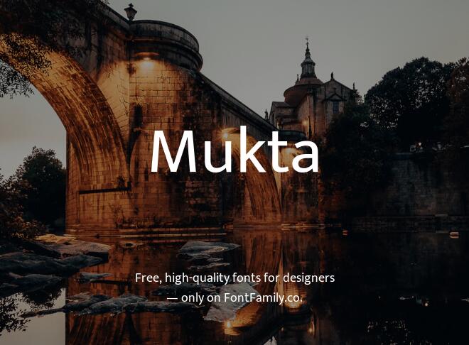 Mukta Font Family