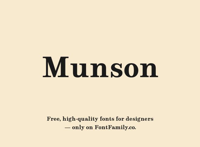 Munson Font