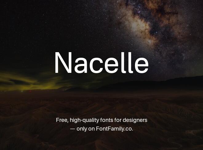 Nacelle Font