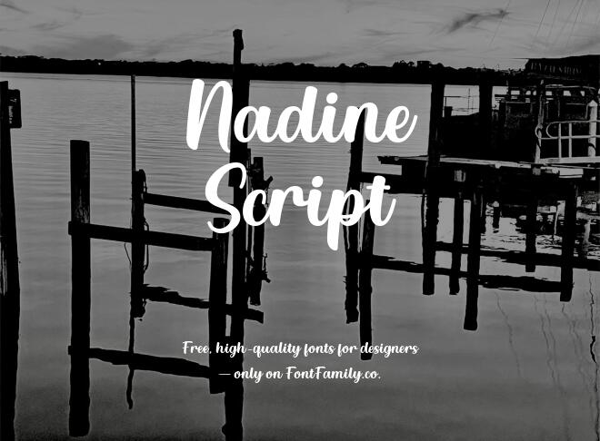 Nadine Script Font