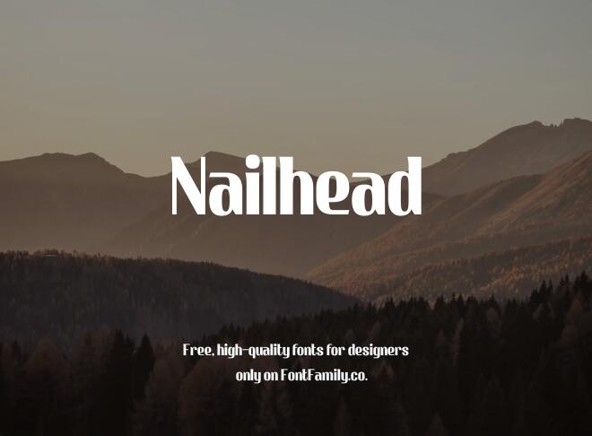Nailhead Font