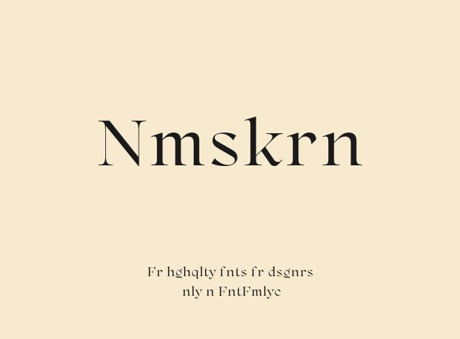 Namaskarn Font