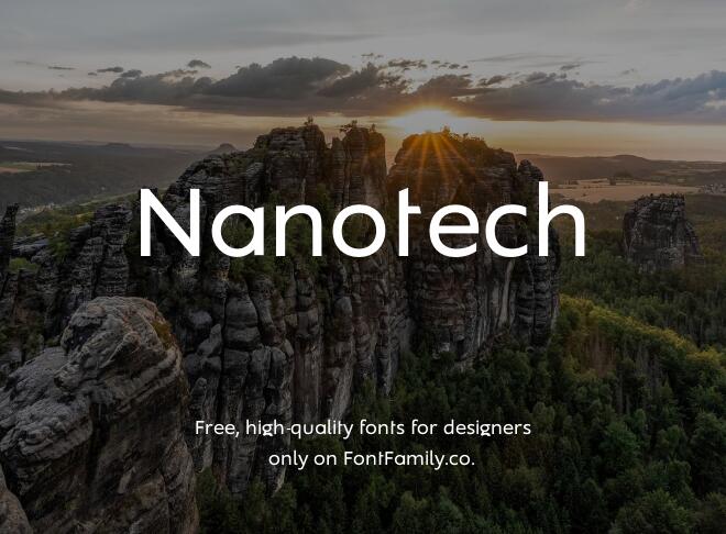 Nanotech Font