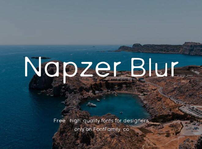 Napzer Blur Font