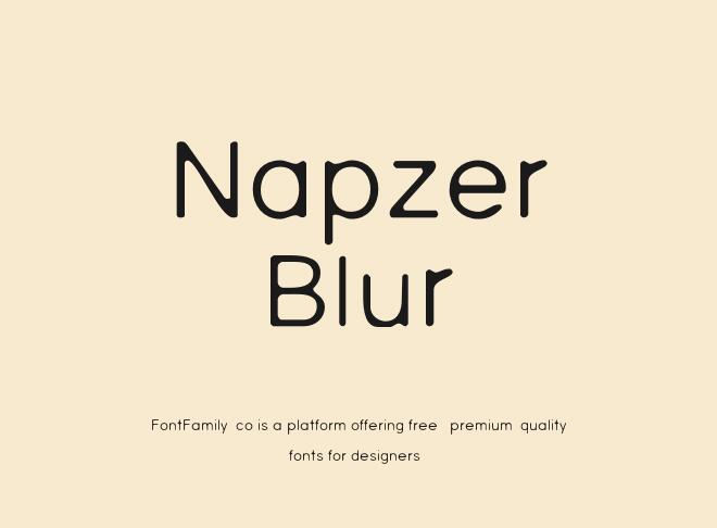 Napzer Blur Font