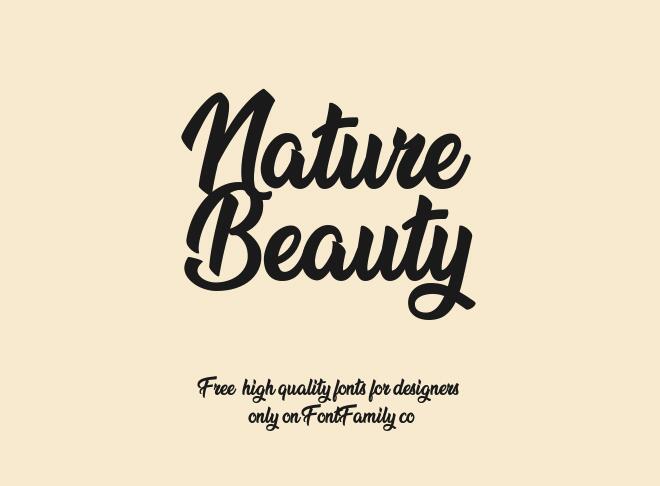 Nature Beauty Font