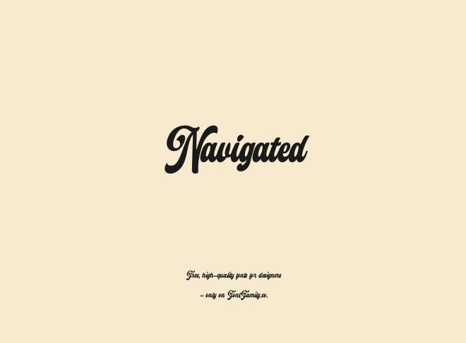 Navigated Font