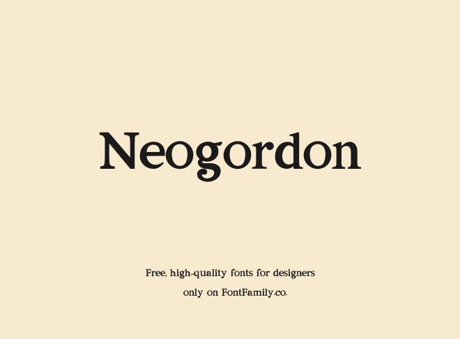 Neogordon Font
