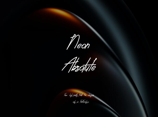 Neon Absolute Font