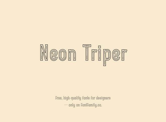 Neon Triper Font
