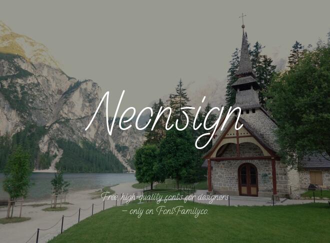 Neonsign Font