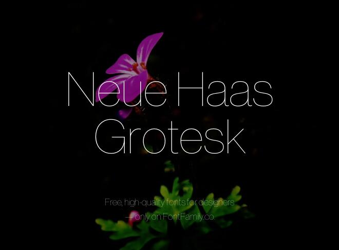 Neue Haas Grotesk Font