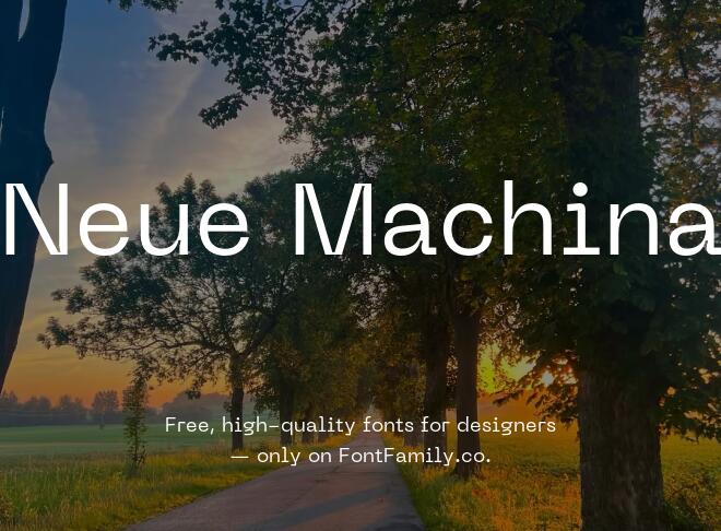 Neue Machina Font