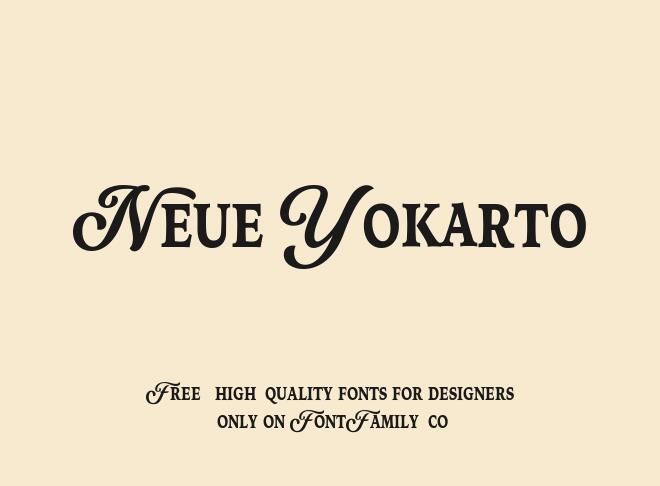 Neue Yokarto Font