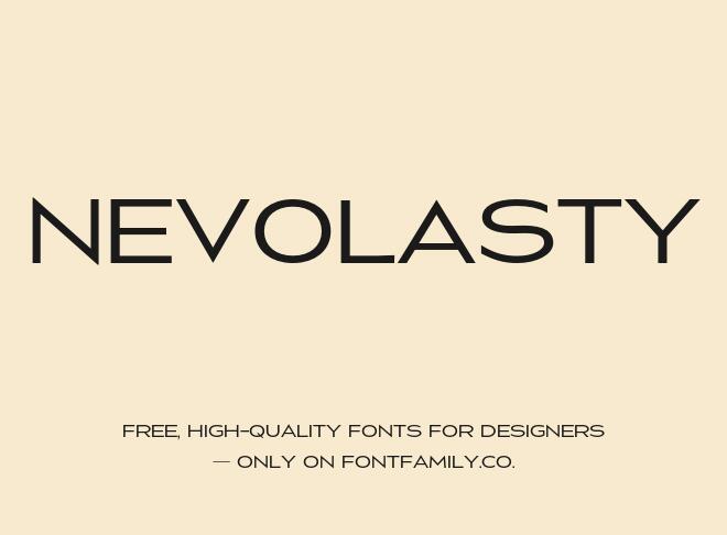 Nevolasty Font