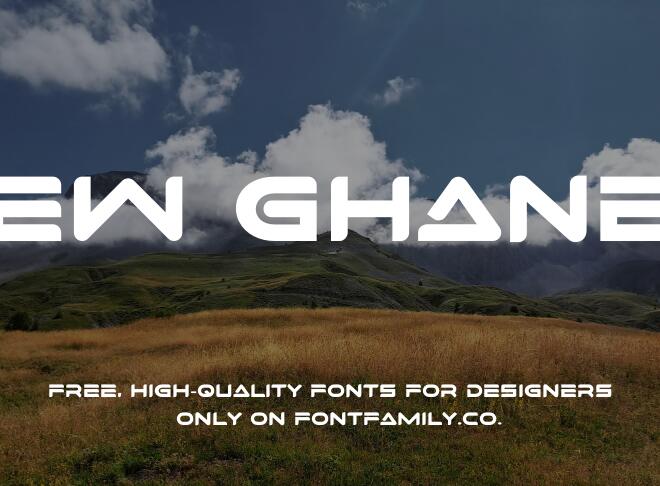 New Ghanes Font