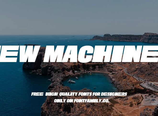 New Machines Font
