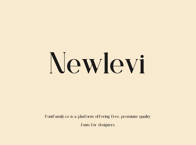 Newlevi Font