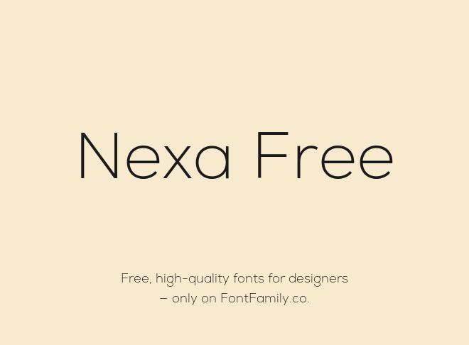 Nexa Free Font