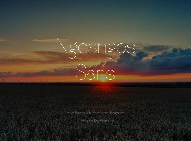 Ngosngos Sans Font