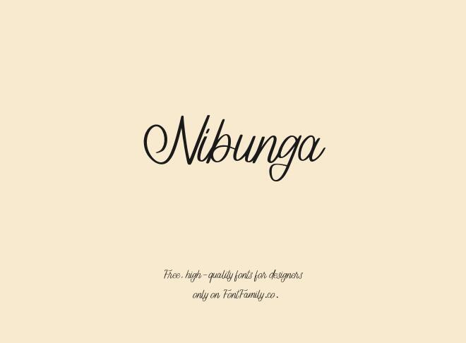 Nibunga Font