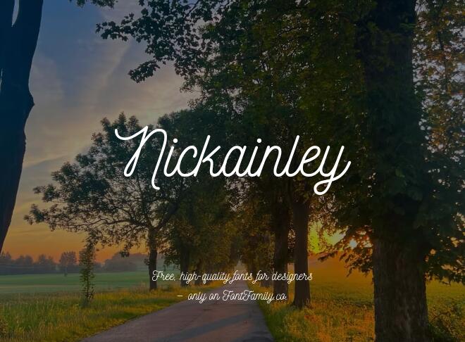 Nickainley Font
