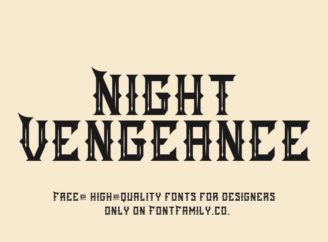 Night Vengeance Font
