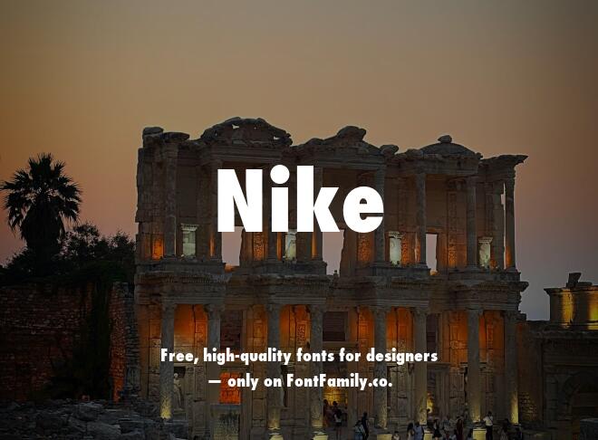 Nike Font