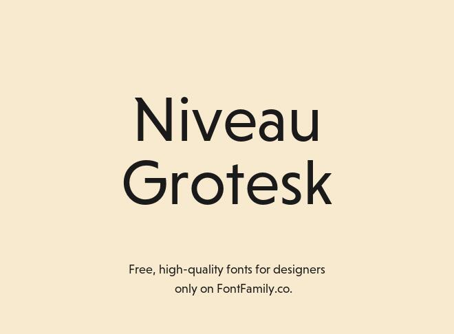 Niveau Grotesk Font