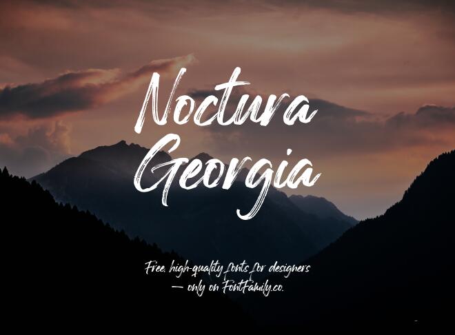 Noctura Georgia Font