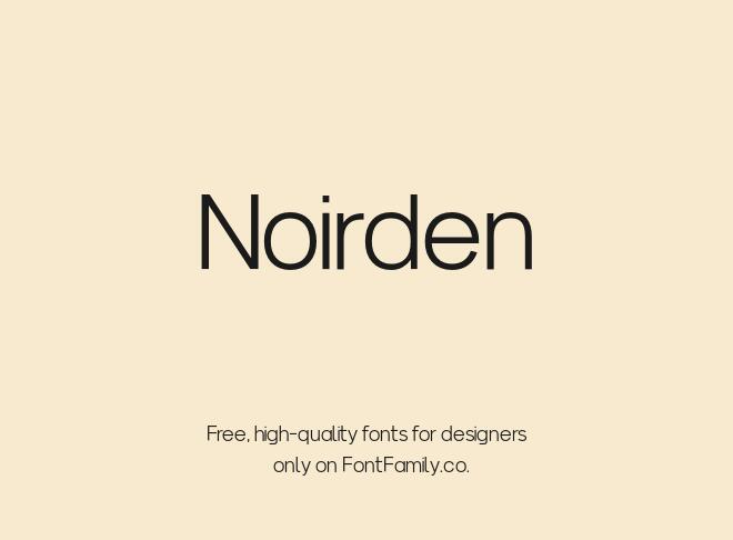 Noirden Font