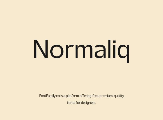 Normaliq Font