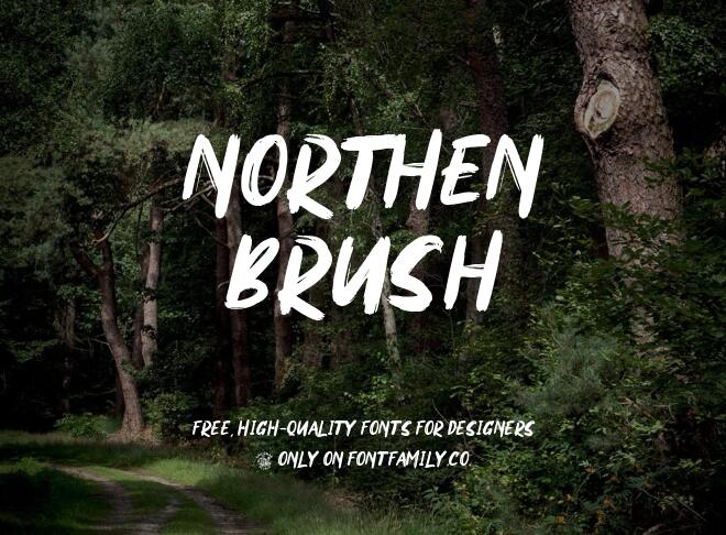 Northen Brush Font
