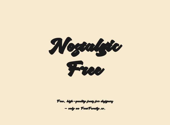 Nostalgic Free Font
