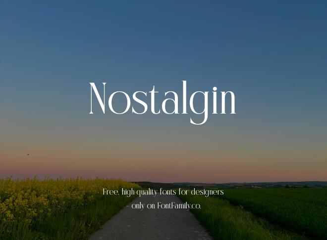 Nostalgin Font