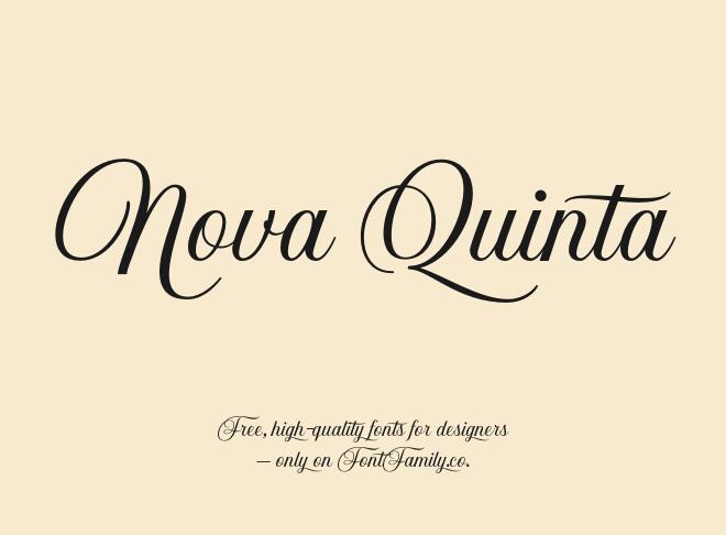Nova Quinta Font