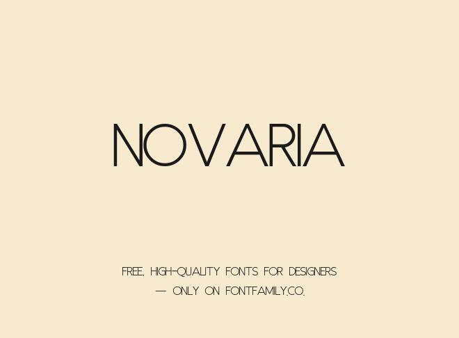 Novaria Font