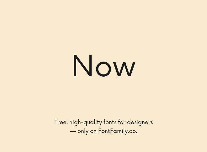 Now Font