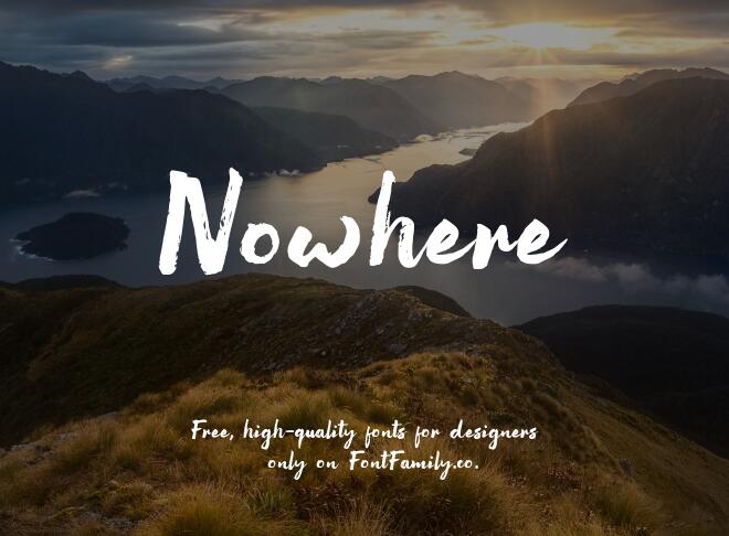 Nowhere Font
